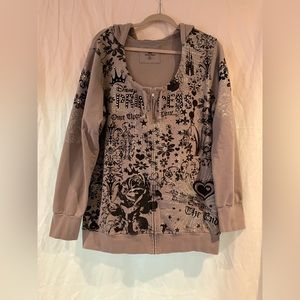 Disney Parks Disney princess grey rhinestone sweatshirt women’s XXL
